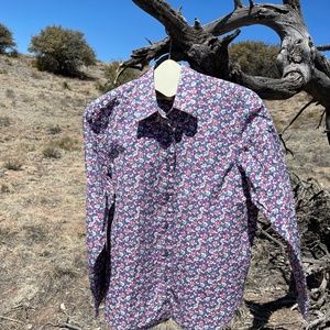 Orvis Floral Size 12 Women's Long Sleeved Shirt